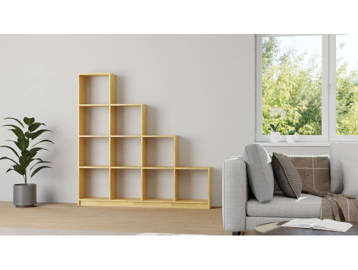 Treppenregal nach Maß Buche Natur geölt