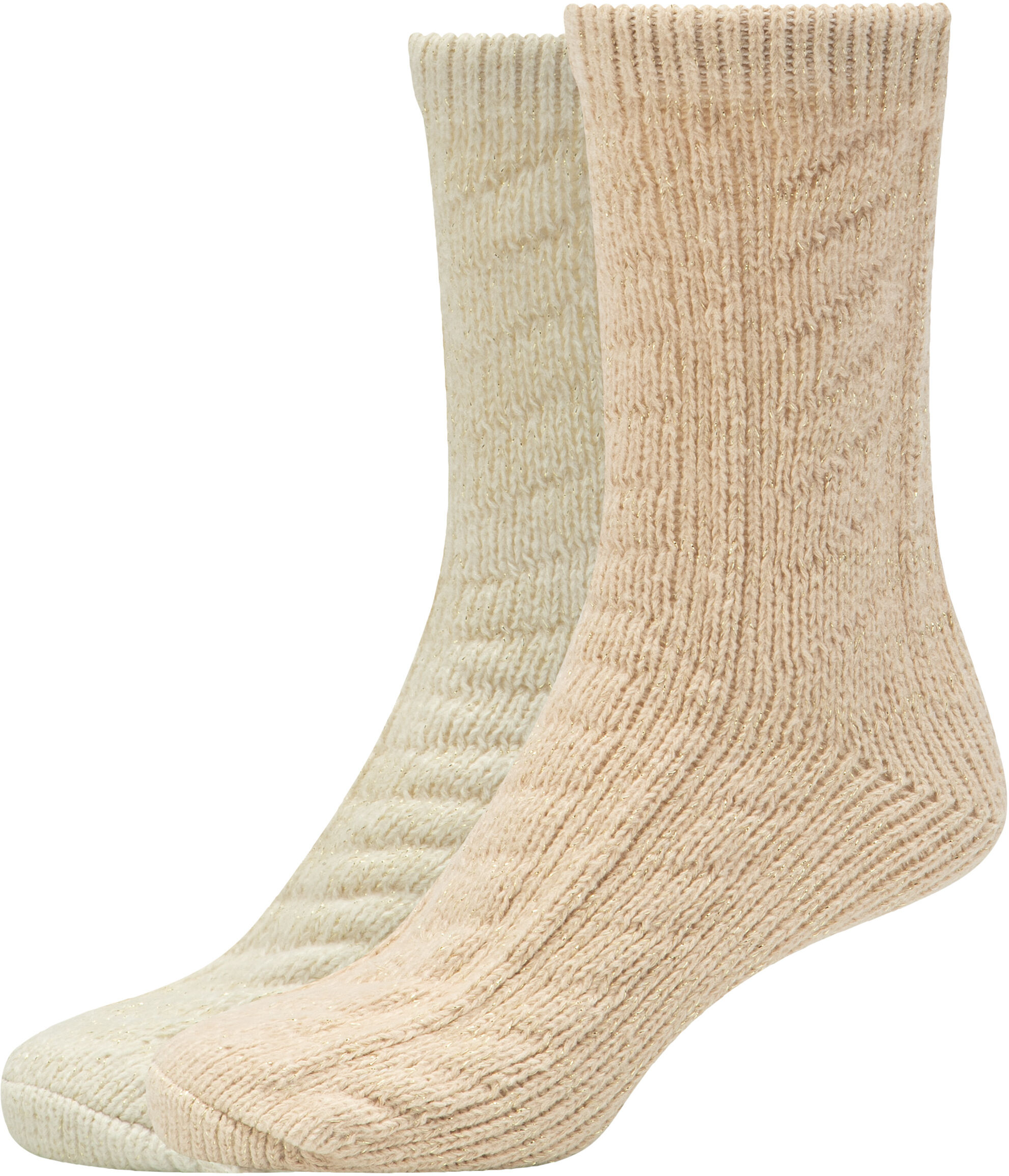 Socken S.OLIVER "warm & cozy", Damen, Gr. 35-38, beige (oxford tan lurex), Materialmix, Socken Socken, mit Zopfmuster oxford tan lurex 35-38