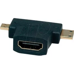 VALUE 12993166 - HDMI Adapter, HDMI auf Micro HDMI + Mini HDMI