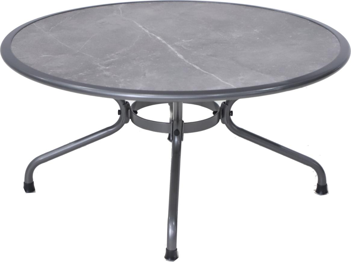 Royal Garden Verso Gartentisch Stahl/Fairstone Iron Grey Ø110x73,5 cm