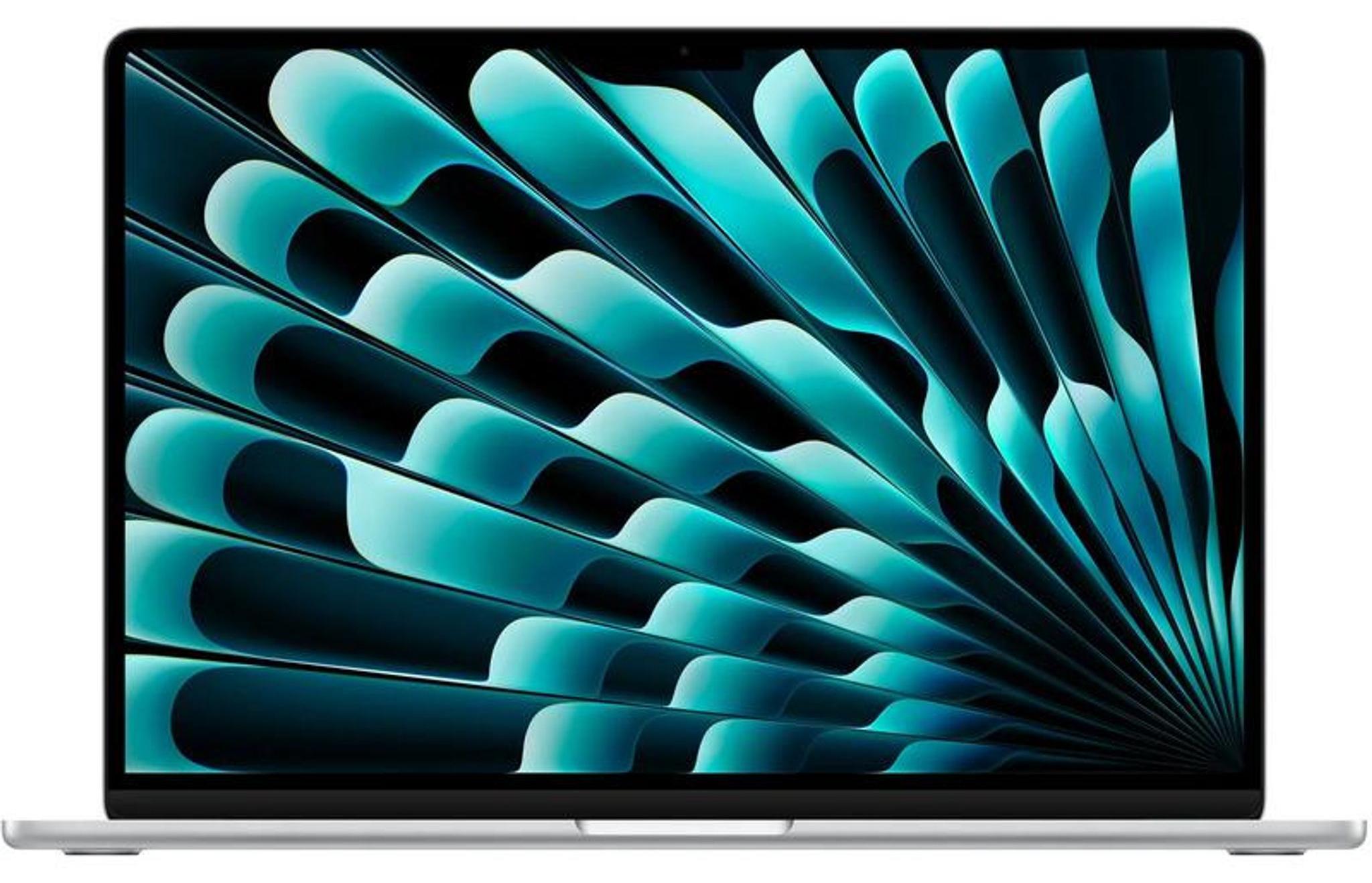 Laptop Apple MacBook Air 15, Apple M5 Chip (10-Core CPU, 10-Core GPU), 15,3" Liquid Retina Display, 16 GB RAM, 1 TB SSD, internationales Tastaturlayout, Bedienungsanleitung auf Rumänisch, macOS, Silber