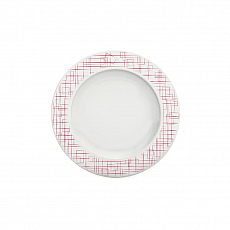 ORNAMIN Teller flach - Papyrus - rot - Ř15cm 305707