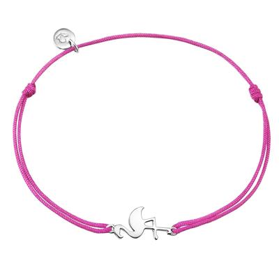 Armband GLANZSTÜCKE MÜNCHEN "A1322", pink (silber), Armbänder, Damen, Silber 925 (Sterlingsilber), Armband, aus Sterling Silber