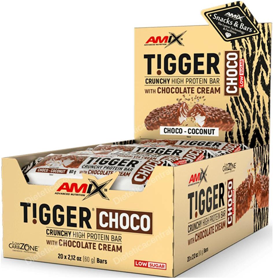 Amix tigger crunchy protein bar 20x60 gr choco-coco