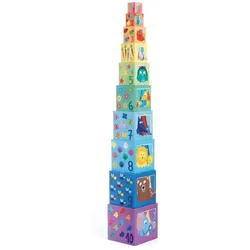 Djeco Pyramide Rainbow (10 Würfel)