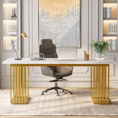 YUZHOU "70.9"" Modern Home Office Desk, Computer Executive Desk"