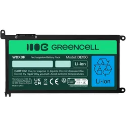 GreenCell DE150 Akku (3400 mAh), Notebook Akku, Schwarz