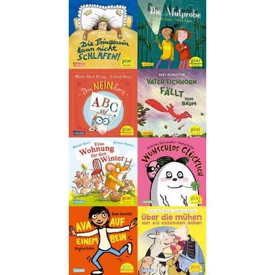 Pixi-8er-Set 295: Beliebte Autor*innen gratulieren Pixi (8x1 Exemplar), Set von , Carlsen, 978-3-551-03878-4