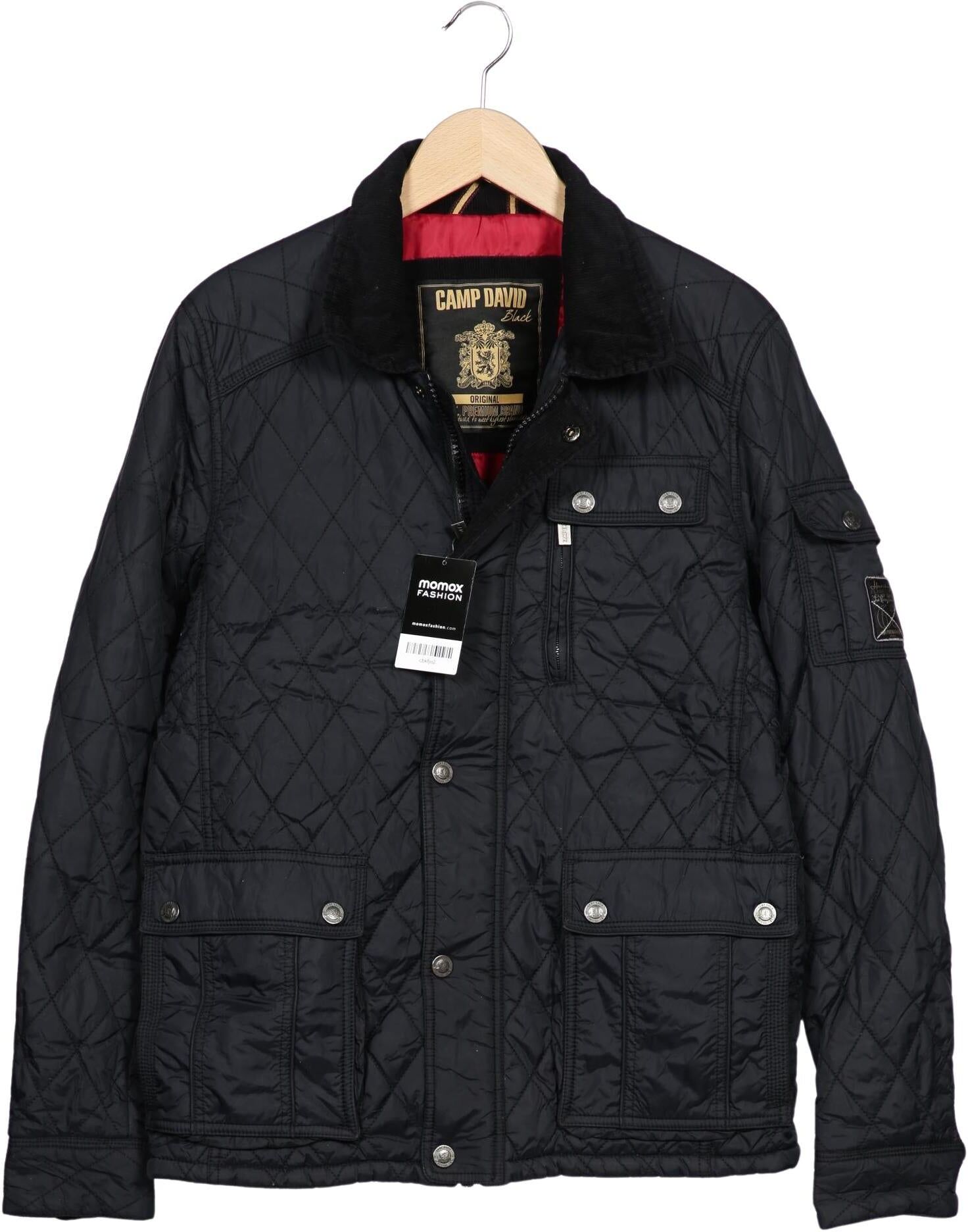 Camp David Herren Jacke, Schwarz, Gr. M, Synthetik - Second Hand