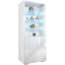 VITRINE Granada Weiß Hochglanz