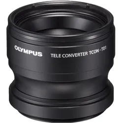 Olympus TCON-T01 Telekonverter zu TG-1 (Telekonverter, Universell), Objektivkonverter, Schwarz