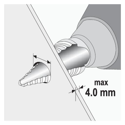 Yato Metall Stufenbohrer Set 3-teilig, 3-20 mm, titanbeschichtet, HSS Stahl (YT-44731) (YT-44731)