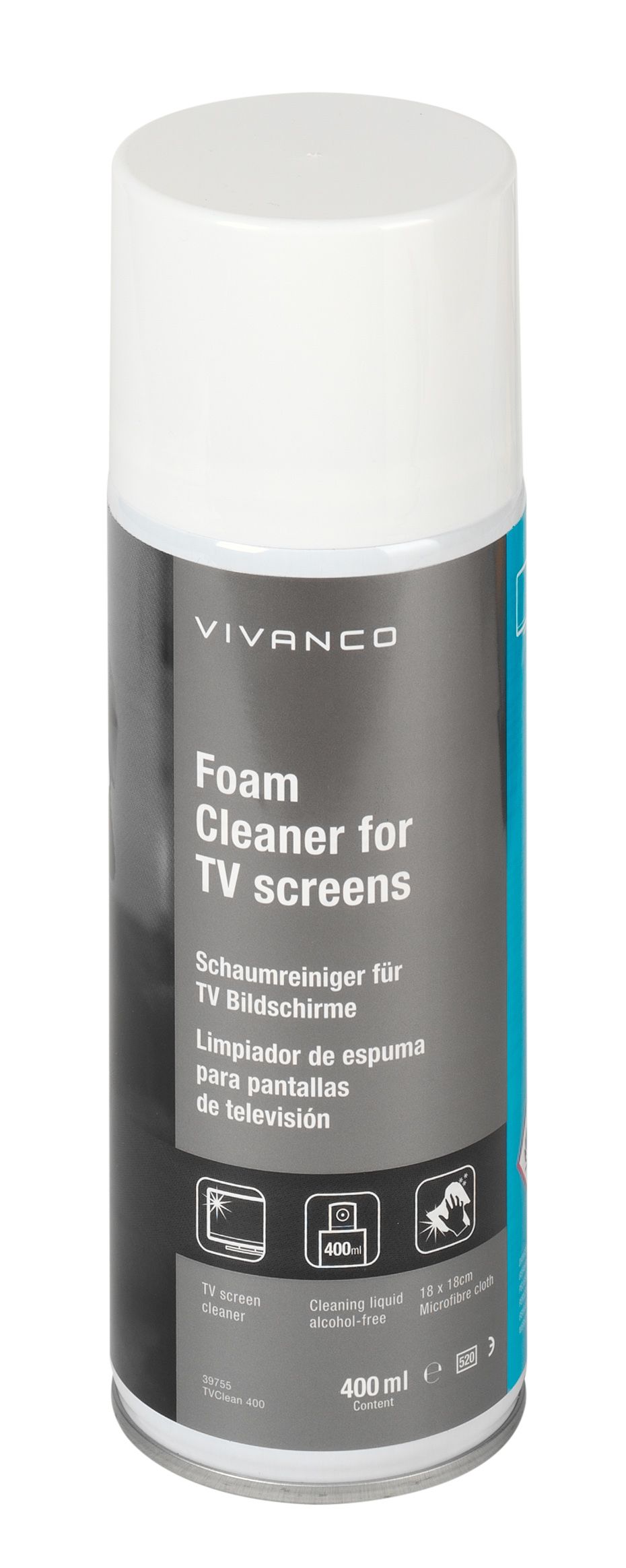 Vivanco TVCLEAN 400 Bildschirm Reinigungsschaum 39755