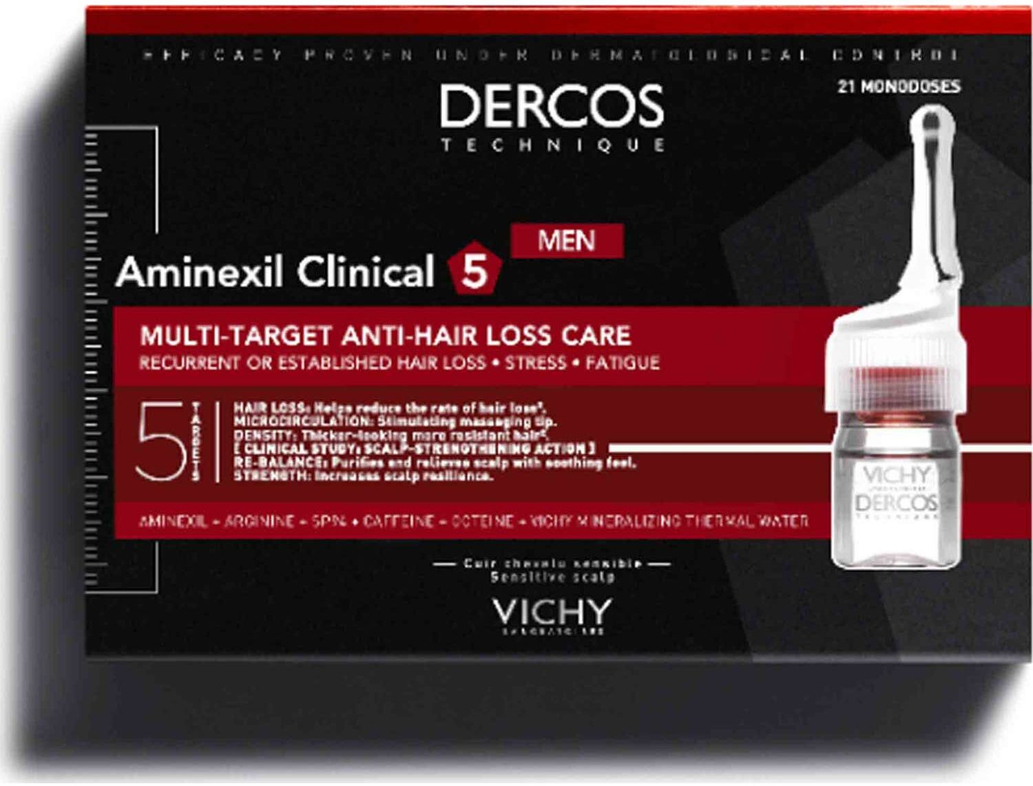Vichy Dercos Technique Aminexil Clinical 5 Men 21x6ml