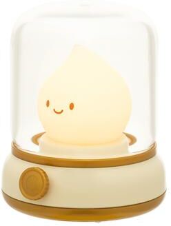 Smart Shopping Spot Cute USB Rechargeable Night Light Mini LED Table Lamp Portable Cartoon Bedside Desk Lamp yellow