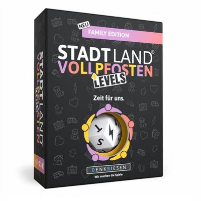 DENKRIESEN - Stadt Land Vollpfosten® Family Edition – 'Zeit für uns.' | Levels