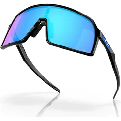 Oakley, Unisex, Sportbrille, Sutro (Schwarz, Prizm Sapphire), Schwarz, Blau