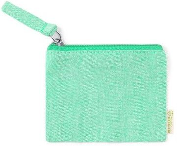 Porte Monnaie Personnalisable Fontix coton recyclé vert