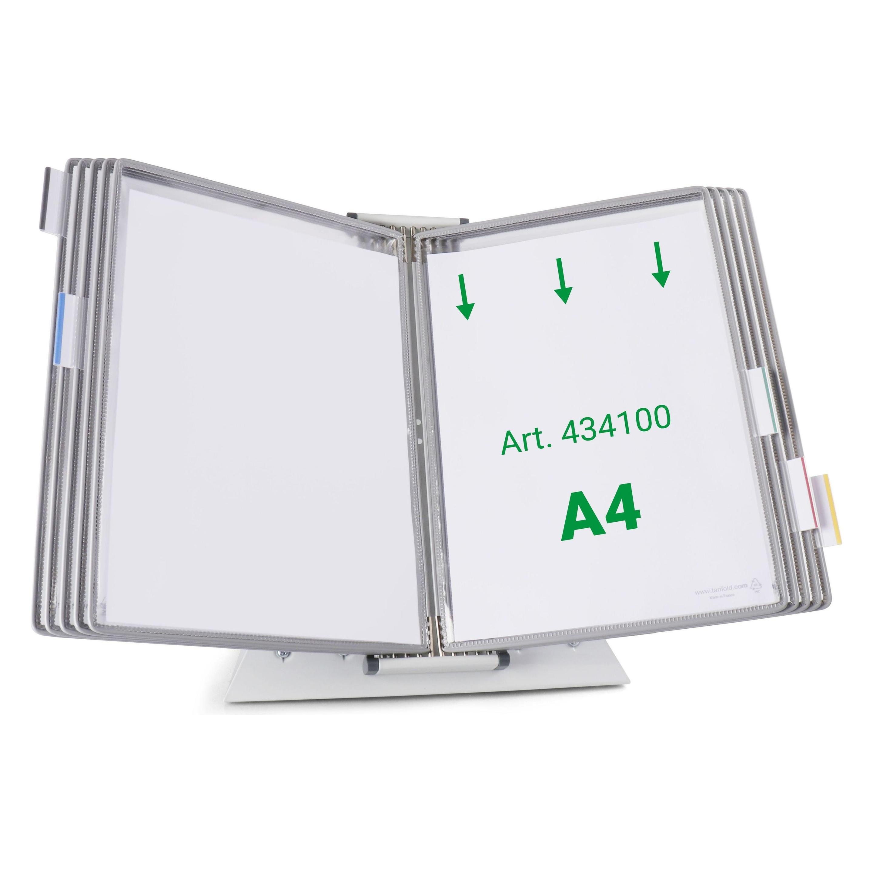 Tarifold Sichttafelsystem 434100 DIN A4 grau mit 10 St. Sichttafeln (434100)