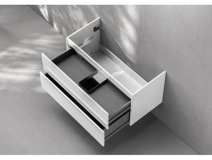Unterschrank Intarbad Deluxe als Zubehör für Waschtisch Laufen Kartell 80cm