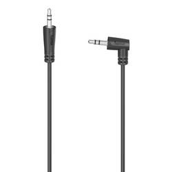 hama 00200722 Audio-Kabel, 3,5-mm-Klinken-St. 90° - 3,5-mm-Klinken-St., Stereo, 0,5 m