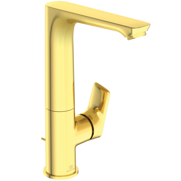 Ideal Standard Waschtischarmatur Connect Air hoher Auslauf, Ausladung 174mm A7020A2 Brushed Gold