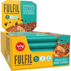 FULFIL Vitamin- und Proteinriegel Chocolate Salted Caramel Geschmack - 15 x 40 g (600g)