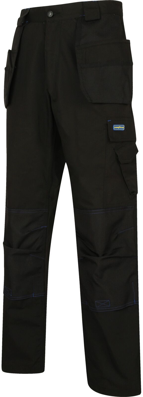 Arbeitshose GOODYEAR "Arbeitshose", Herren, Gr. 54, EURO, grau, Obermaterial: 65% Polyester PES. 35% Baumwolle CO., Hosen Arbeitshose