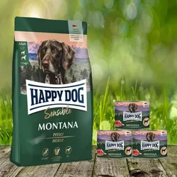Happy Dog Montana 10 kg + Sensible Pure Montana 3 x 200 g geschenkt