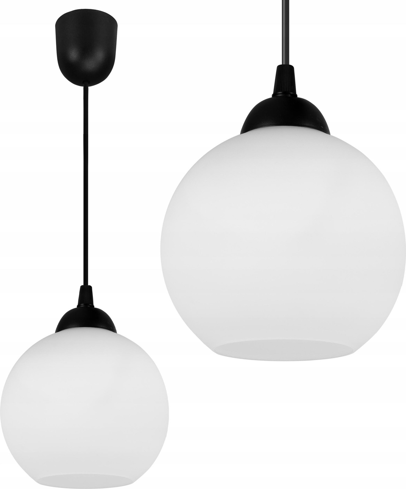 LightHome Klassieke metalen hanglamp met glazen kap