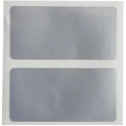 Brady, Etikettenrolle, B33-136-434, metallisierter Polyester, Silber, glänzend, 38.10 x 19.05 mm, extrem stark haft