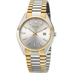 Regent F-1645 Herren-Armbanduhr Quarz Zweifarbig