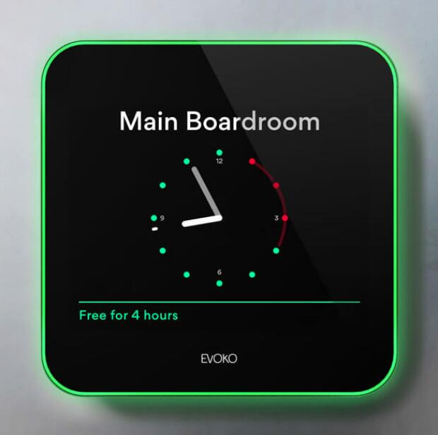 Evoko Liso Raummanager digitales Türschild 8 Zoll (20,32 cm) ERM2001