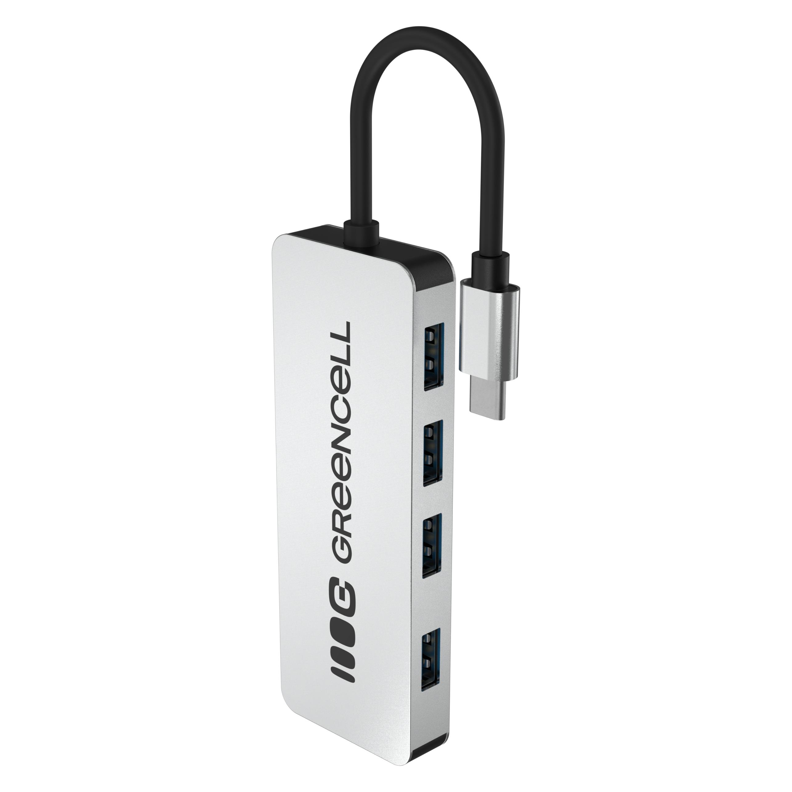 GreenCell Controller Green cell USB hubs 4 PORT USB-C 3.0 (USB-C, 4 Ports) (HUB-GC-C4A)