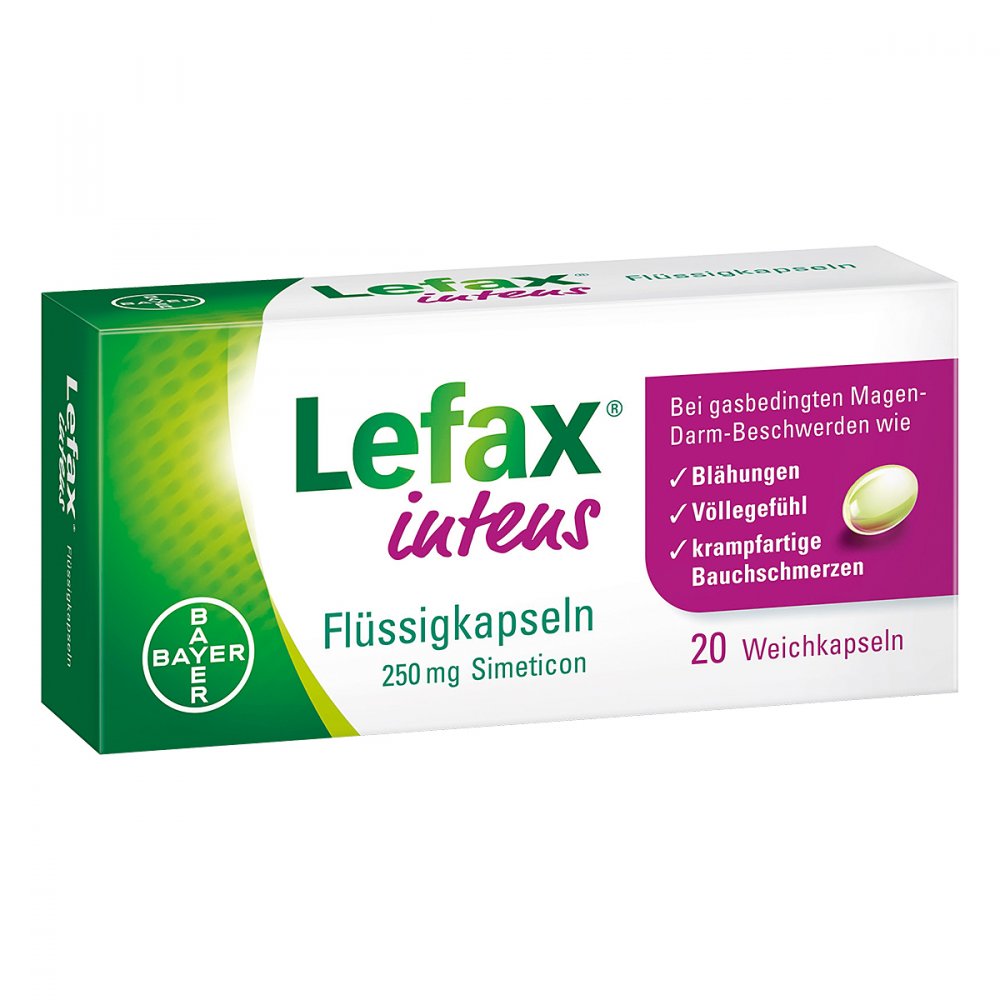 Bayer Vital GmbH Lefax intens Flüssigkapseln 250 mg Simeticon 10537847