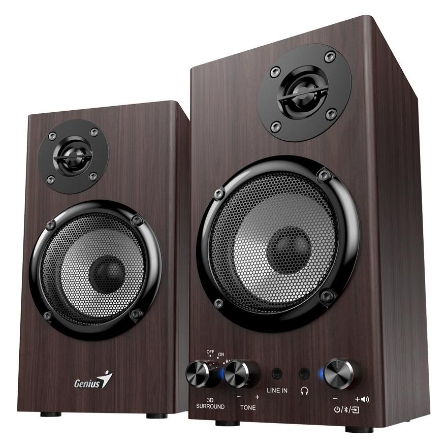 Genius SP-HF520BT Bluetooth-Lautsprecher dunkler Holz (31730054401)