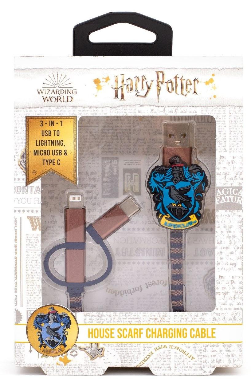 ThumbsUp! Hogwarts Ravenclaw 3in1 Lightning/Micro/USB-C kabel 1002653