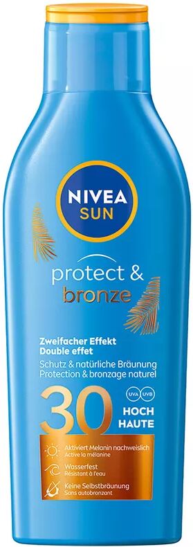 NIVEA SUN - Protect & Bronze Sonnenlotion LSF 30, Sun Protect&Bronze Lotion LSF 30, 200 ml