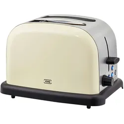 KHG Toaster  TO-1005 (CE) , creme , Kunststoff,Edelstahl,Metall , Maße (cm): B: 30 H: 20 T: 18.3