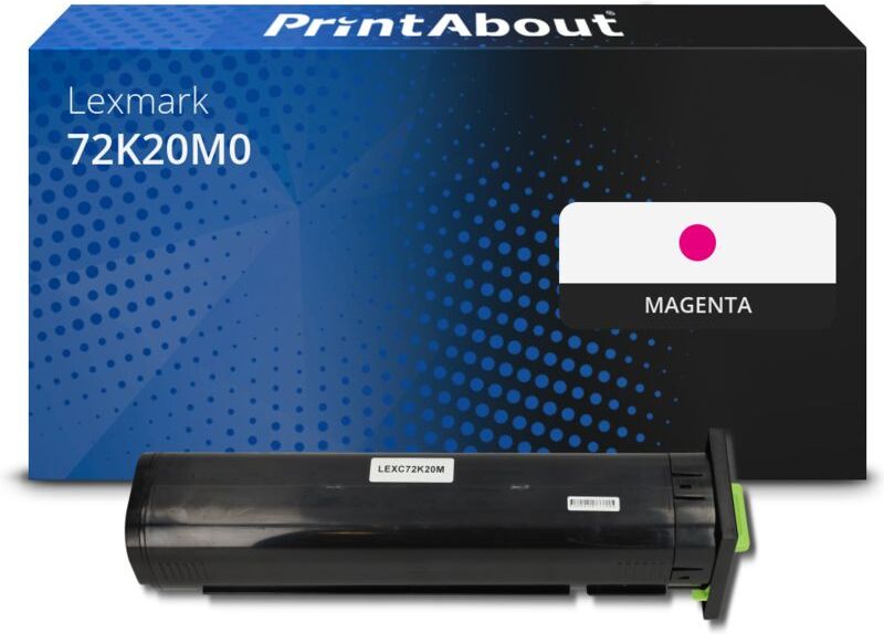PrintAbout Toner kompatibel mit Lexmark 72K20M0 - Magenta