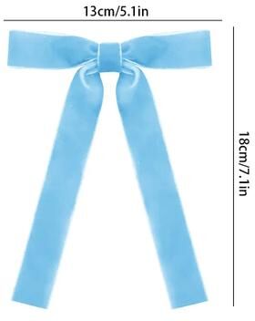 Uplift Treasures Velvet Ribbon Christmas Tree Bow Decorations Set sky Blue