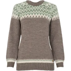 Fuza Wool of Denmark Damen Helga Wollpullover - S - brown