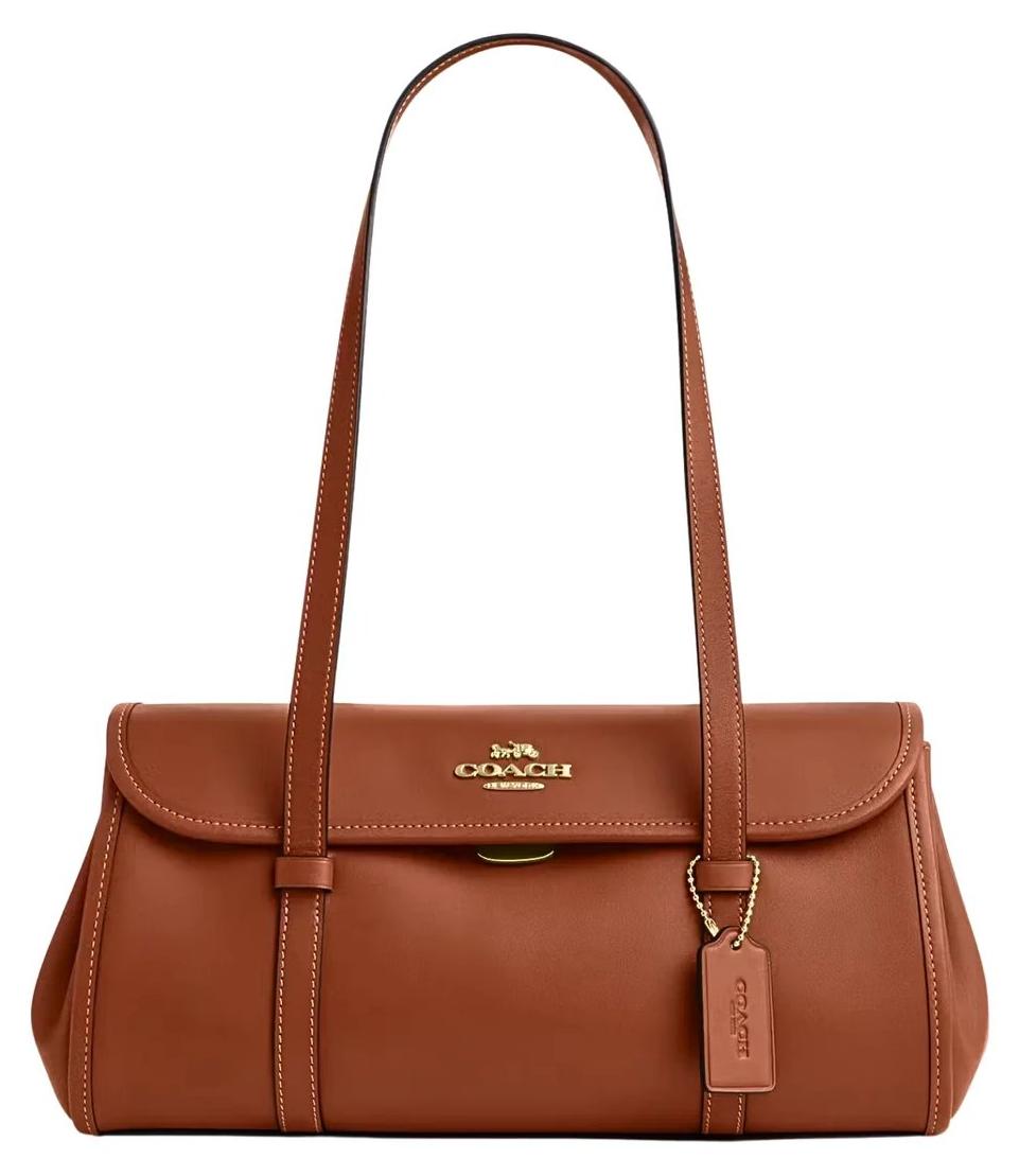 Damenhandtasche Coach Bridget Flap Shoulder Bag Tan, Braun