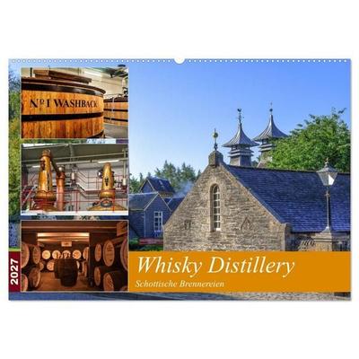 Whisky Distillery - Schottische Brennereien (Wandkalender 2027 DIN A2 quer), CALVENDO Monatskalender