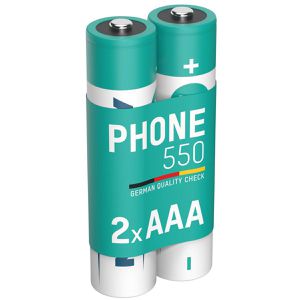 Ansmann Akku Phone DECT maxE, 1,2 V, 550 mAh, AAA, NiMH, 2 Stück