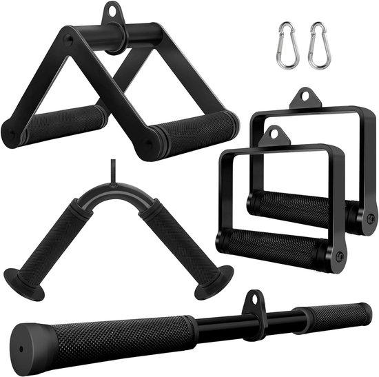 Kabel Push Down Stang und V-Bar Set für Power Training Lat Pulldown Zubehör