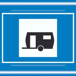HB-Druck Wohnwagen Symbol Schild A1 (594x841mm)