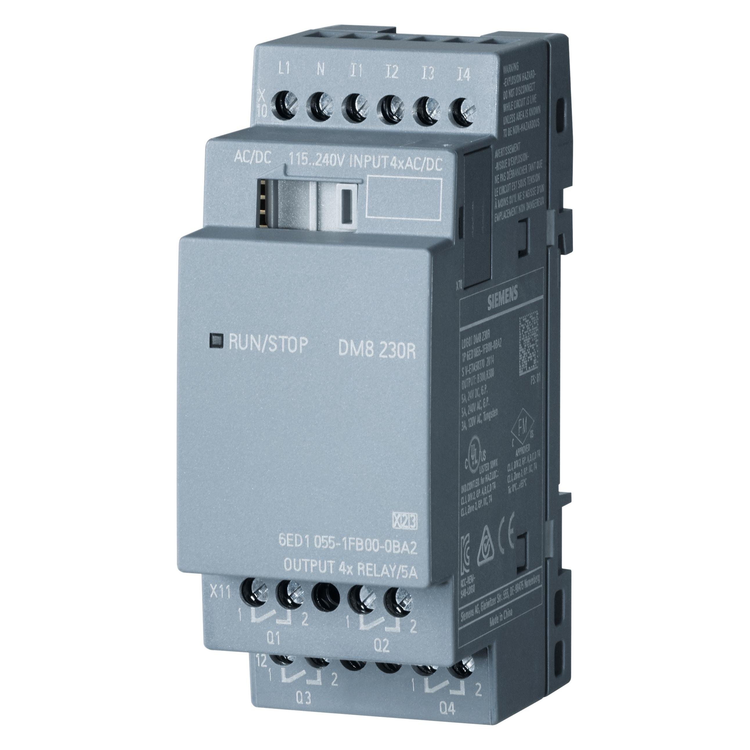 Siemens Expansion Module LOGO!8 DM8 230R 4DI/4DO (6ED1055-1FB00-0BA2)