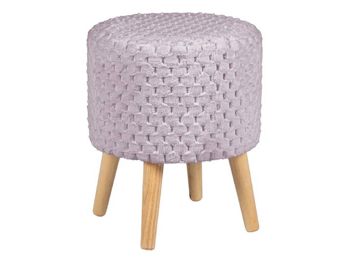 Hocker ROBBY 35x35x42cm künstliches fell violett