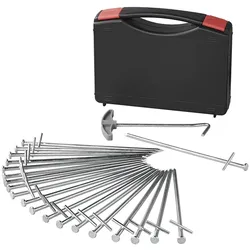 ProPlus 365014V01 Satz Felsbodenheringe 23cm Metall mit geschweißtem Querstift